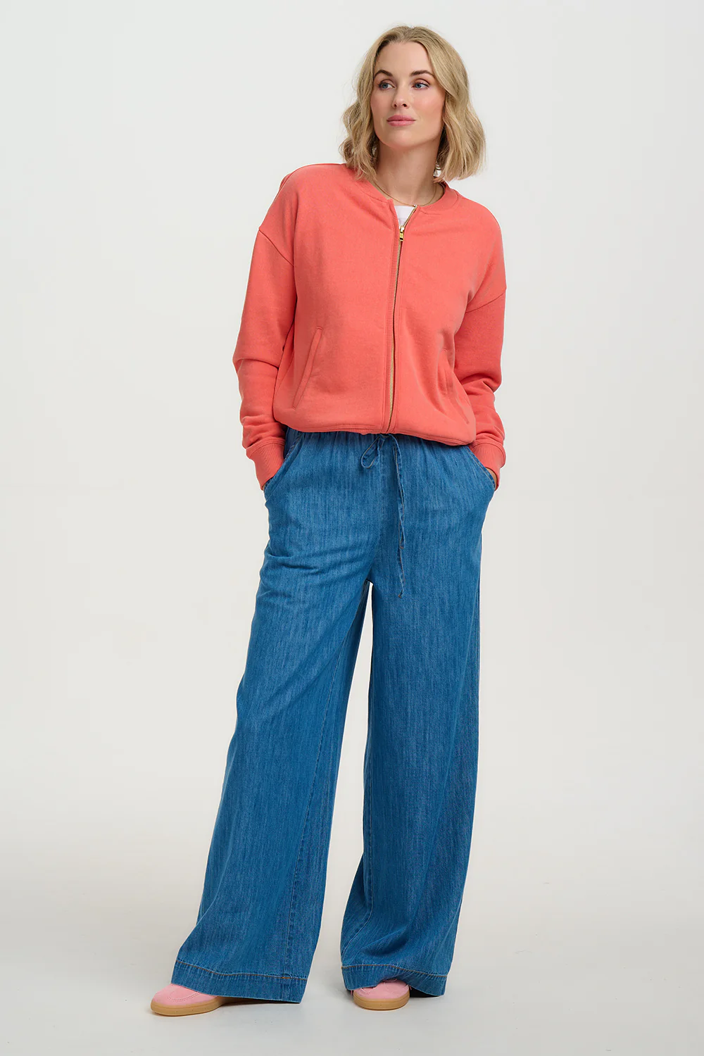 Lola Bomber - Coral - Image 5